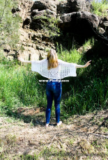 MadeforYOUbyFi Designs - Fiona Langtry - Shabby Chic Heart Shrug