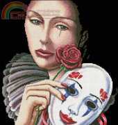 Artecy Cross Stitch - Behind the Mask by Gail Gastfield