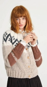 Bursfjell Cardigan by Siv Elise Seland IIS - English, German - Free