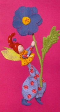 Anemoontje - Stuifmeelfee - Pollen Fairy - Felt - Dutch