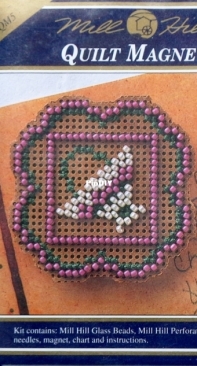 Mill Hill Quilt Magnets MHQM5 Basket Quilt Square