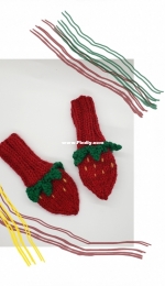 Berry Patch Infant Mittens by Ellie dEustachio