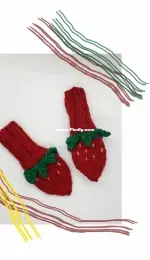 Berry Patch Infant Mittens by Ellie dEustachio