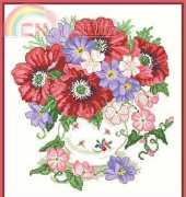 Vintage Poppies by Lesley Teare from Cross Sttich Collection 226