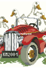 Permin 93-1104 Geese in a car (xsd)