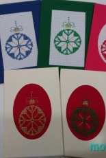 Cross stitch Christmas cards.