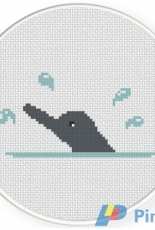 Daily Cross Stitch  - Dolphin