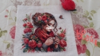 ragazza con i fiori