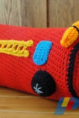 Cute and Crafty Crochet - Martina Gardner - Fredie the Fire Engine Pillow