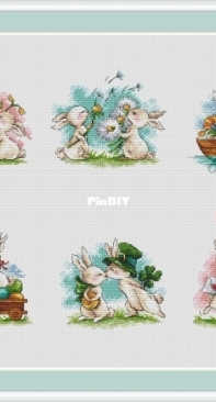 Spring Bunny Set by Elena Lartsova