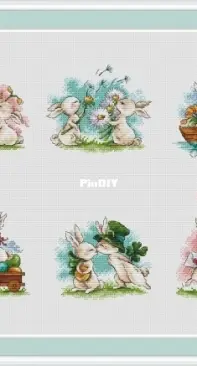 Spring Bunny Set by Elena Lartsova