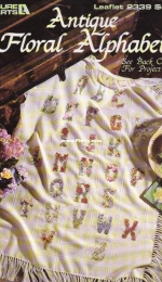 Leisure Arts 2339 - Antique Floral Alphabet - XSD