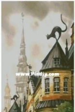 Old Riga by Natalia Stupenko triptych part 3 XSD