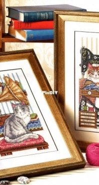 Feline Friends - Cat Portraits by Joan Elliott from Cross Stitch Gold Issue 100 February 2013 XSD