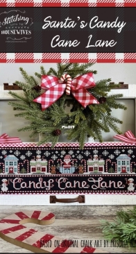 Stitching With The Housewives - Santa's Candy Cane Lane