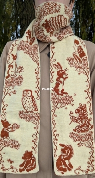 Honey Bear and Friends Scarf by Katharina Kuntz