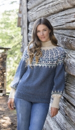 DG418-06 ISROSE GENSER DENIM by Kari Haugen —Norwegian