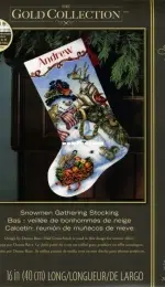 Dimensions - The Gold Collection 70-08866 Snowmen Gathering Stocking XSD