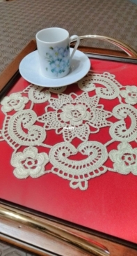 crochet tray