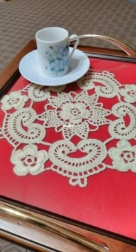 crochet tray