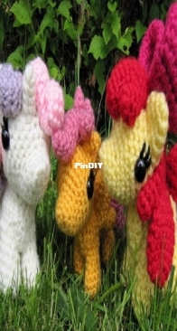 The Nerdy Knitter- Ashley Andrews - Chibi Cutie Mark Crusaders
