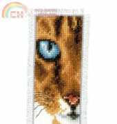 Vervaco PN-0143913 - Cat and pawprint bookmark