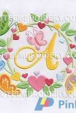 Valentine Frame Font Alphabet