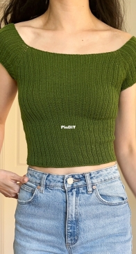 The lost off shoulder by Friday Knits