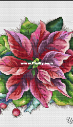 Magic Stitch - Winter Poinsettia by Irina Zagorodskaya