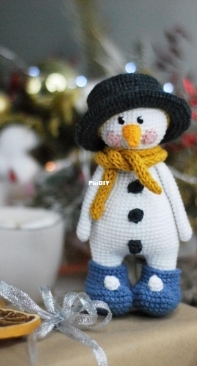 Toys Metlina Elena - Elena Metlina - Елена Метлина - Snowman Frosty - Снеговик Фрости - Russian