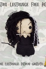 Galencaixe Encaixe y Amigurumis - Vita - Bellatrix Lestrange - Free