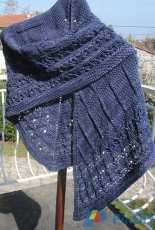 Cancale Shawl by Hélène2.3 Soie et laine-English,French-Free