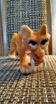 Diego - back to the future - needle felted tou