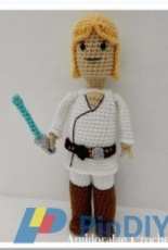 Amidorable Crochet Design - Luke Skywalker Lego man - Danish-Translated-Free