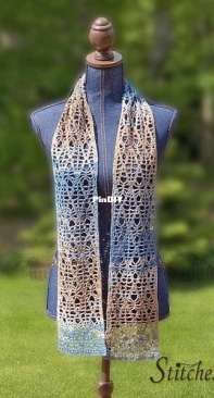 Stepping Out Summer Scarf -  Stitches n Scraps - Pia Thadani - Free