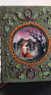 Fox by VladaXstitch made into journal cover