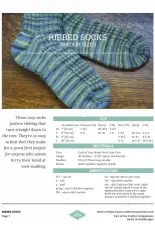 Simple Ribbed Socks by Angela Law-Free