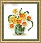 Sdelano (Made With Love) CV-046 Vase with Narcissus