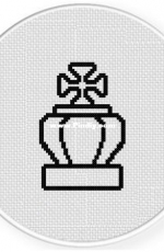 Daily Cross Stitch - Chess Icon King