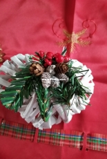 Paper christmas heart