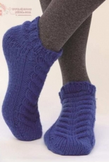 Simpliworsted Baronial Slipper Socks by Nigel Pottle /Skacel Collection, Inc.-Free