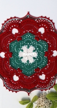 Papushoi Patterns - Polina Papushoi - Doily #10 Christmas Doily - English