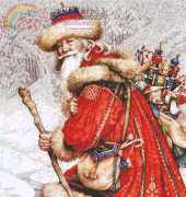 HAED YG 6033 Father Christmas With Toys by Yvonne Gilbert