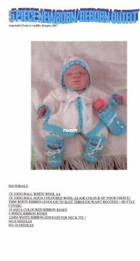 Cute n Cuddly -  Aradhna Shukla- 5 piece newborn outfit