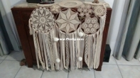 Crocheted wall hanging