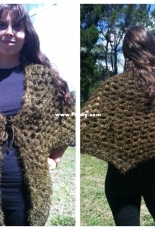 Earth Tricks - Lydia Viatoris - Funky Hooded Shawl
