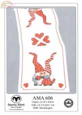 AMA 606 (Svarta Fåret) tablerunner cute Christmas gnomes
