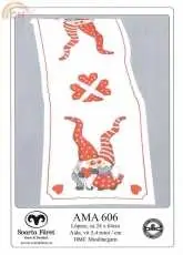 AMA 606 (Svarta Fåret) tablerunner cute Christmas gnomes