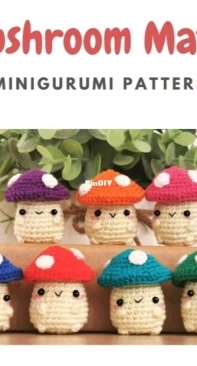 Minigurumi - Tanya Lee - Mushroom Mates