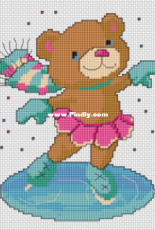 Alita Designs - Teddy Girl on Ice - Free